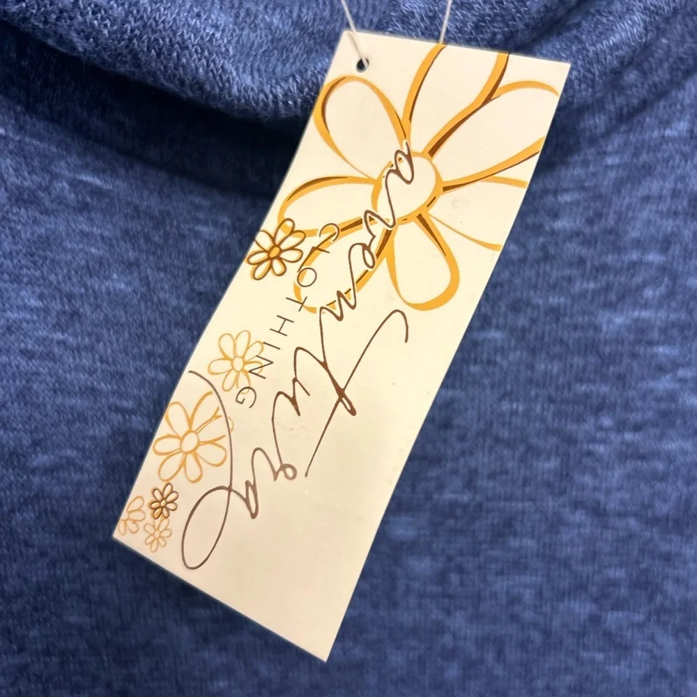 Adventura Orly cowl neck Sweatshirt twilight blue super soft Med sk0024